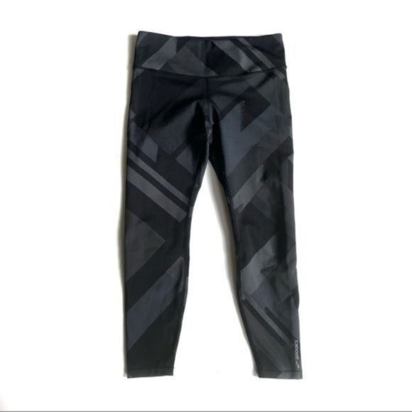 Brooks Black and Gray/ Black Jacquard Formation Cropped Leggings - M - Picture 2 of 8